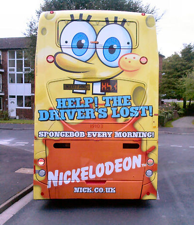 bus spongebob advert squarepants tkey 14th mon september 2009
